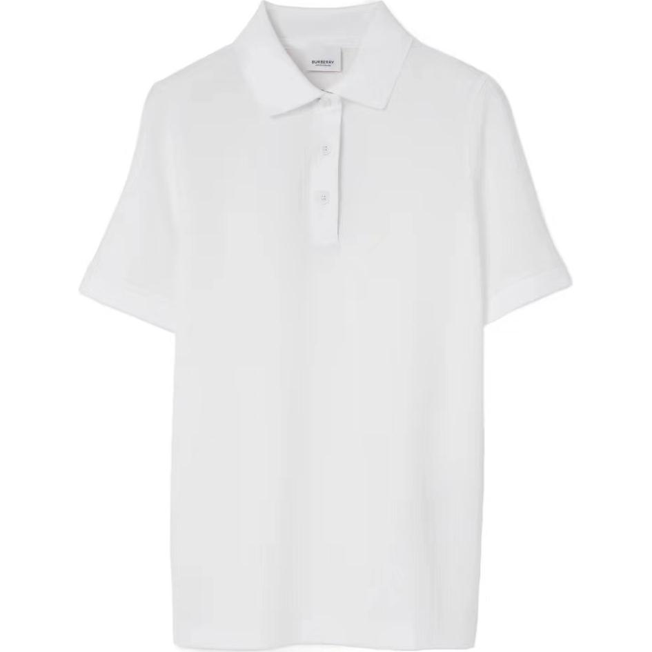 

Футболка поло женская белая Burberry