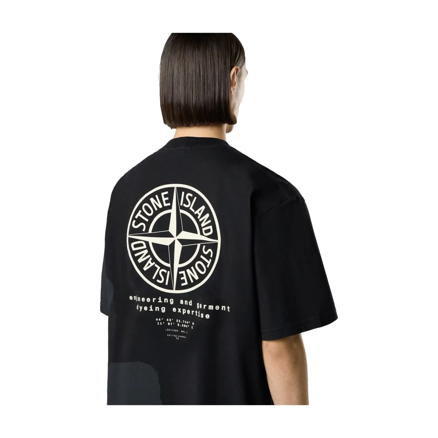 Футболка STONE ISLAND 2100002 Whirlwind Type, черная, L1S152100002S0365V0029 — фото 3