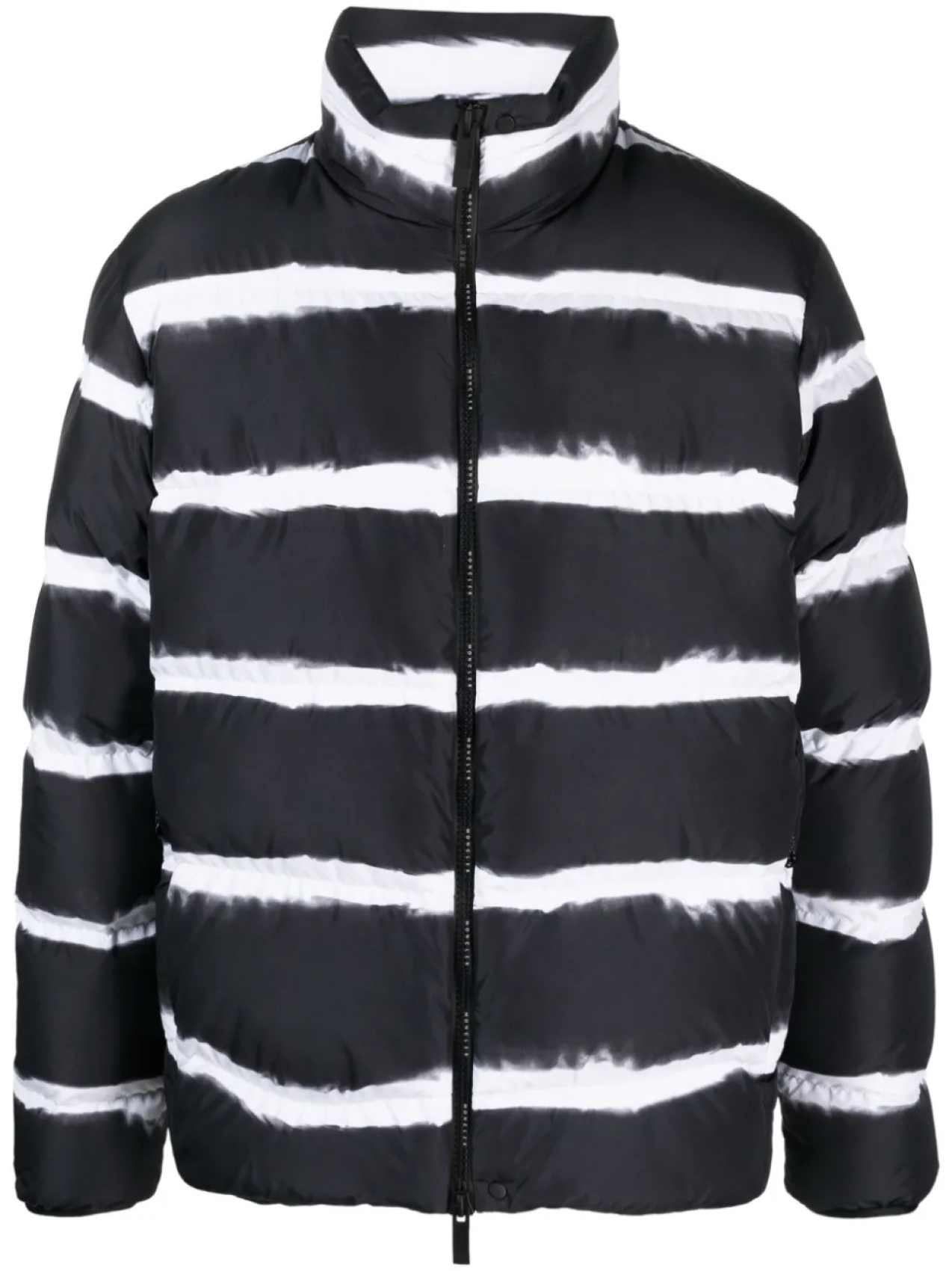 

Пуховик Sil в полоску Moncler, черный