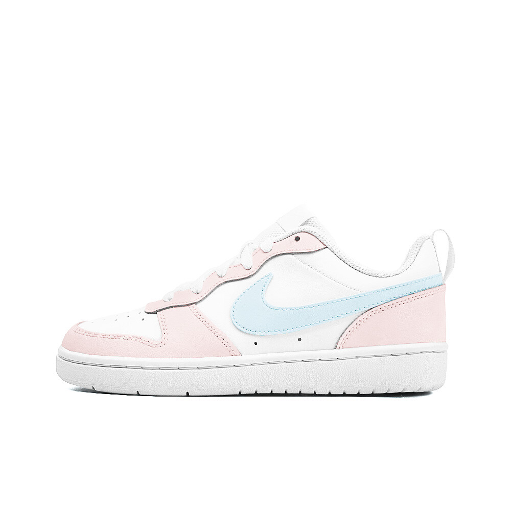 

Кроссовки Nike Court Borough Skateboard Shoes Women's Low-Top White, розовый