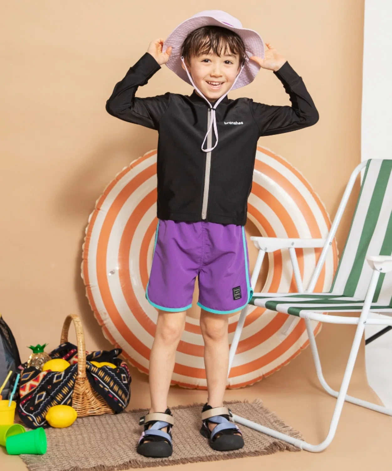 Рашгард с длинным рукавом без бренда, черный — фото 4
