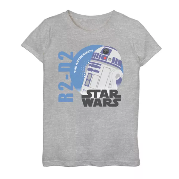 

Футболка с принтом Star Wars R2-D2 для девочек 7-16 лет Licensed Character, серый