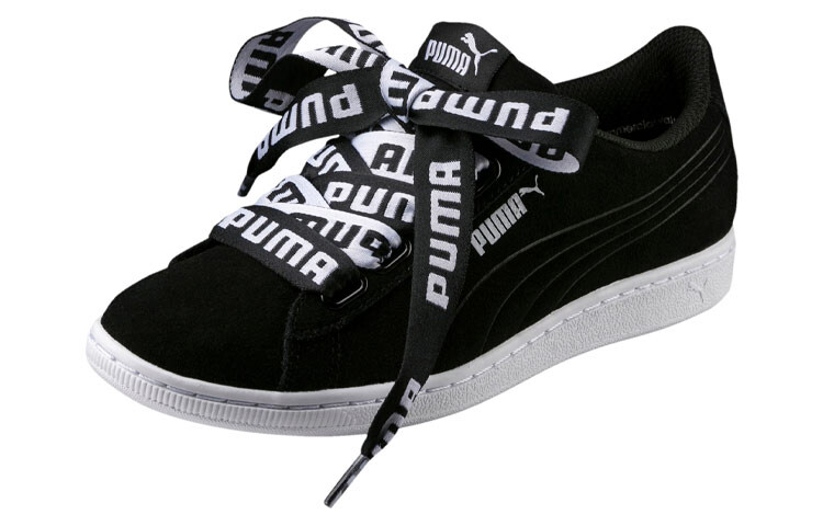 Кроссовки PUMA Vikky Ribbon Bold Casual Shoes Black Women's — фото 3