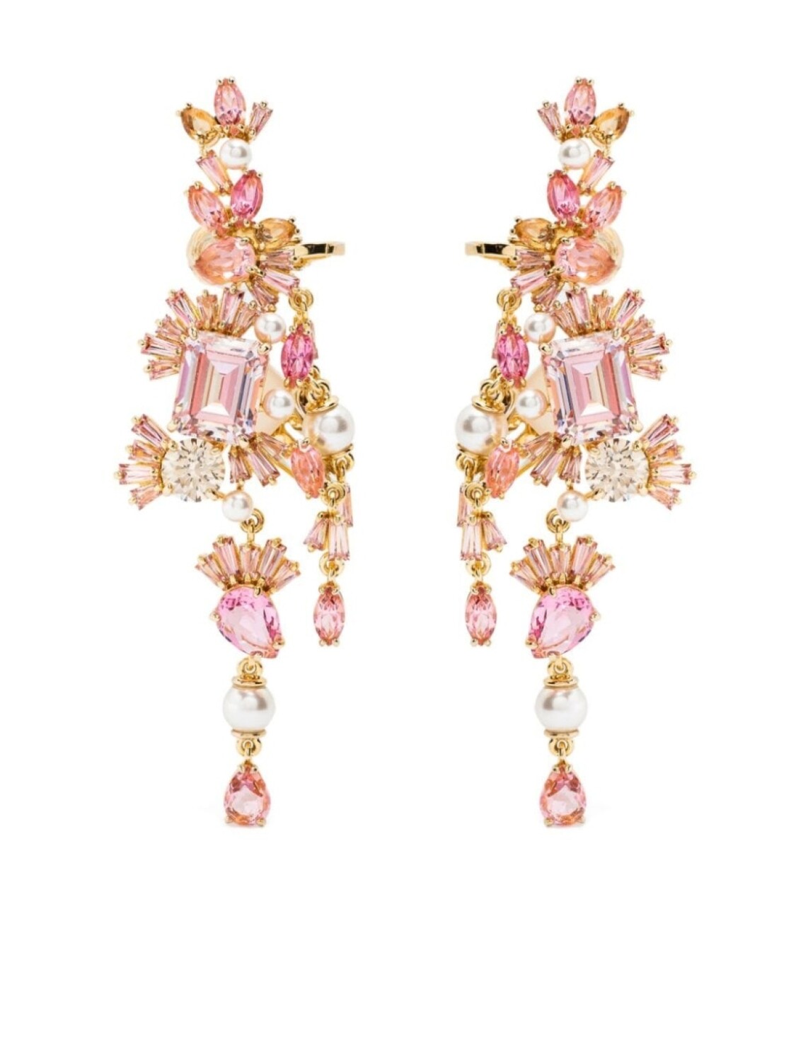 

Серьги-клипсы Gema Swarovski, золотой