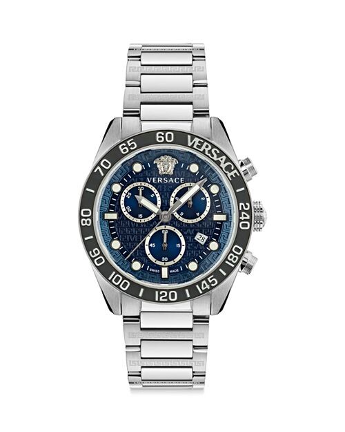 

Хронограф Greca Dome, 43 мм Versace, цвет Silver