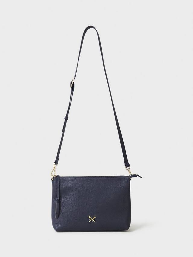 

Кожаная сумка через плечо Crew Clothing, цвет Navy Blue