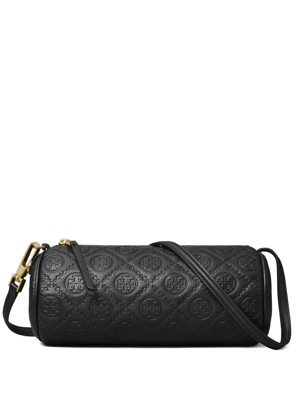 

Сумка-цилиндр T Monogram из зернистой кожи Tory Burch, черный