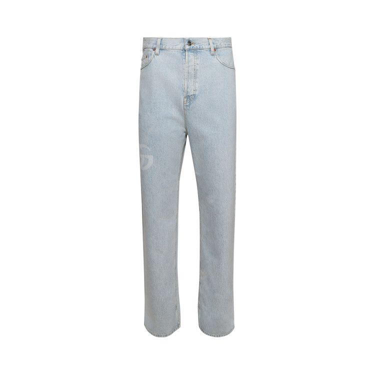 

Джинсы Gucci Baggy Fit Bleached Jeans, Turquoise Blue