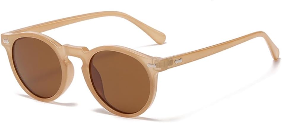 

Ретро круглые солнцезащитные очки для мужчин и женщин, маленькие поляризованные солнцезащитные очки для мужчин и женщин, винтажные очки в литературном стиле, очки для вождения VFDHN, 4