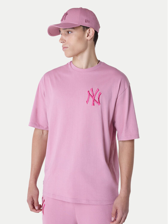 

Футболка обычного кроя New York Yankees MLB League Essential 60596181 New Era, розовый
