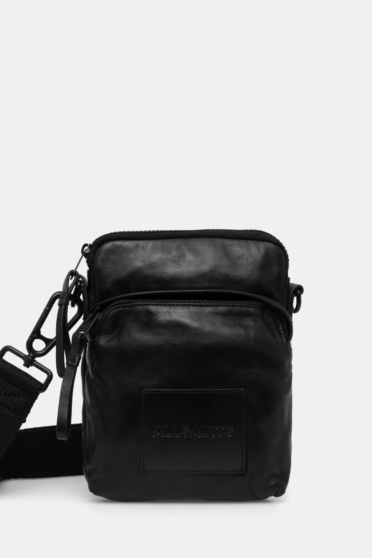 

Кожаная сумка FALCON AllSaints, черный