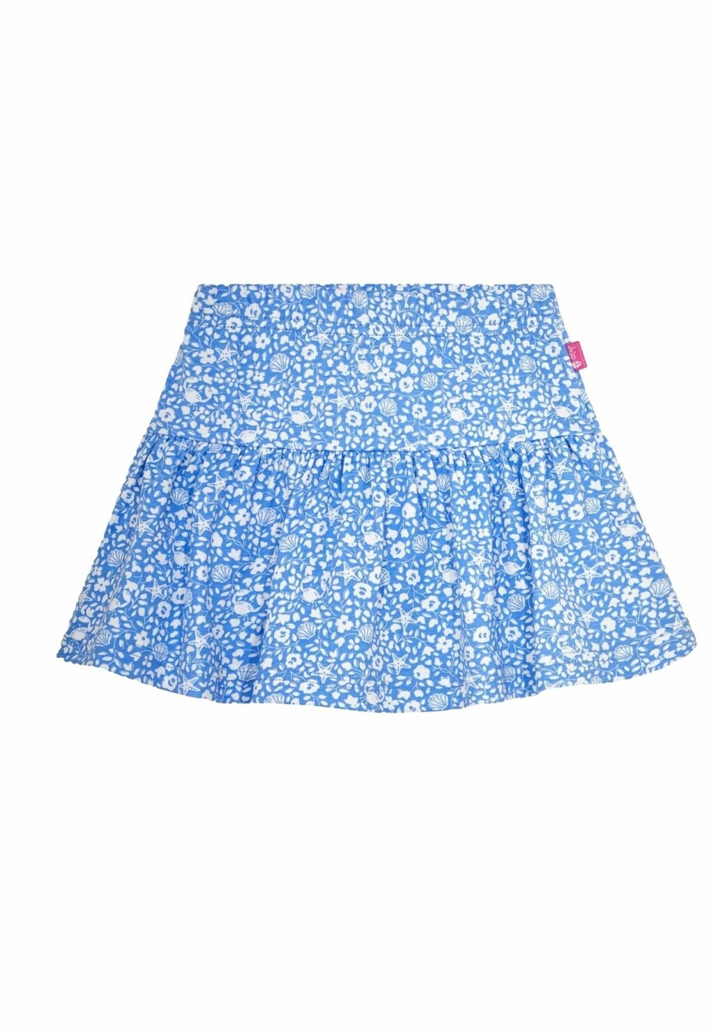 

Юбка-трапеция Nautical Ditsy Regular Fit JoJo Maman Bébé, синяя морская с цветочным принтом