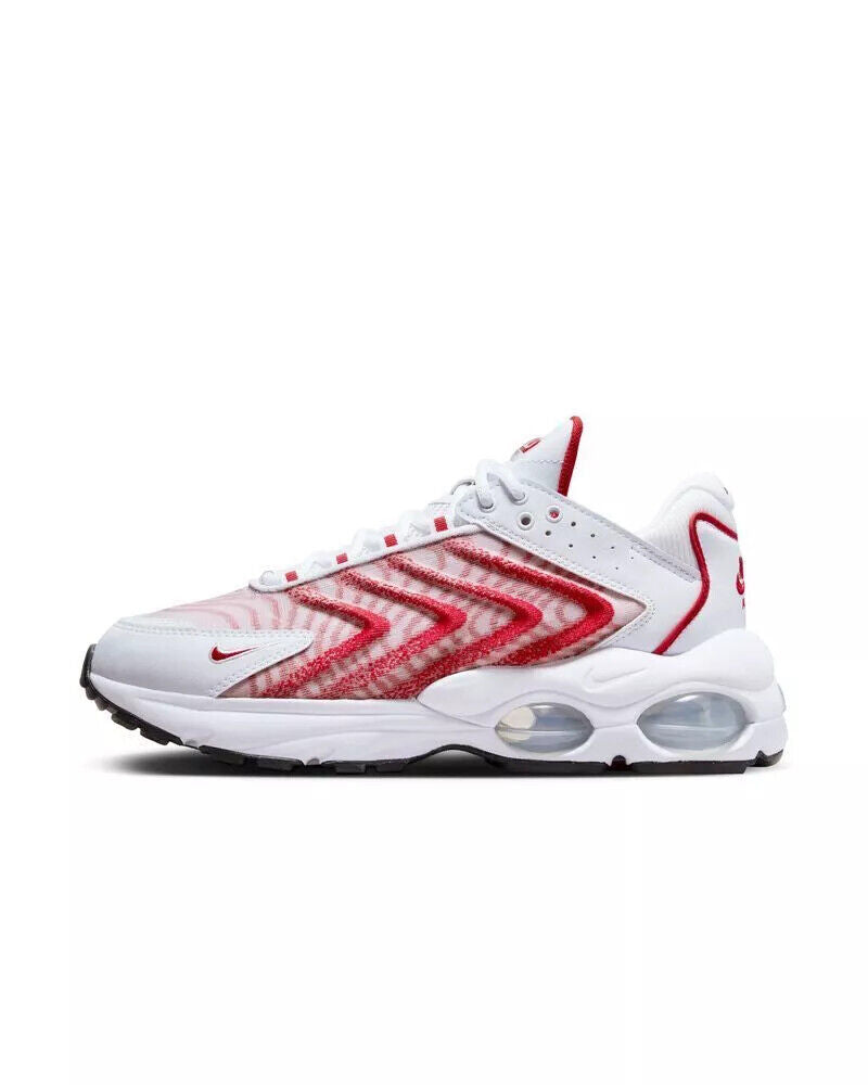 

Кроссовки Nike Air Max TW DQ3984-104 Unisex White Red на шнурках повседневные NR8437 (Белый, 9)