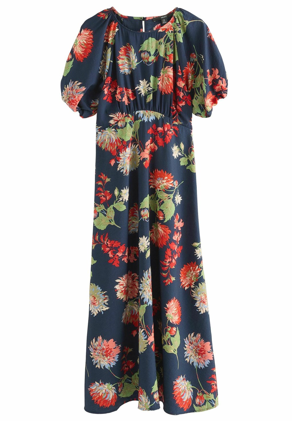 

Платье макси REGULAR FIT - PUFF SLEEVE Next, синий