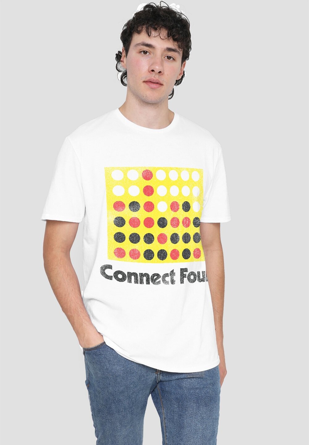 

Футболка с принтом CONNECT FOUR Hasbro, белый