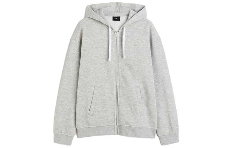 

H&M Свитшот мужской Mixed Gray с капюшоном, кардиган