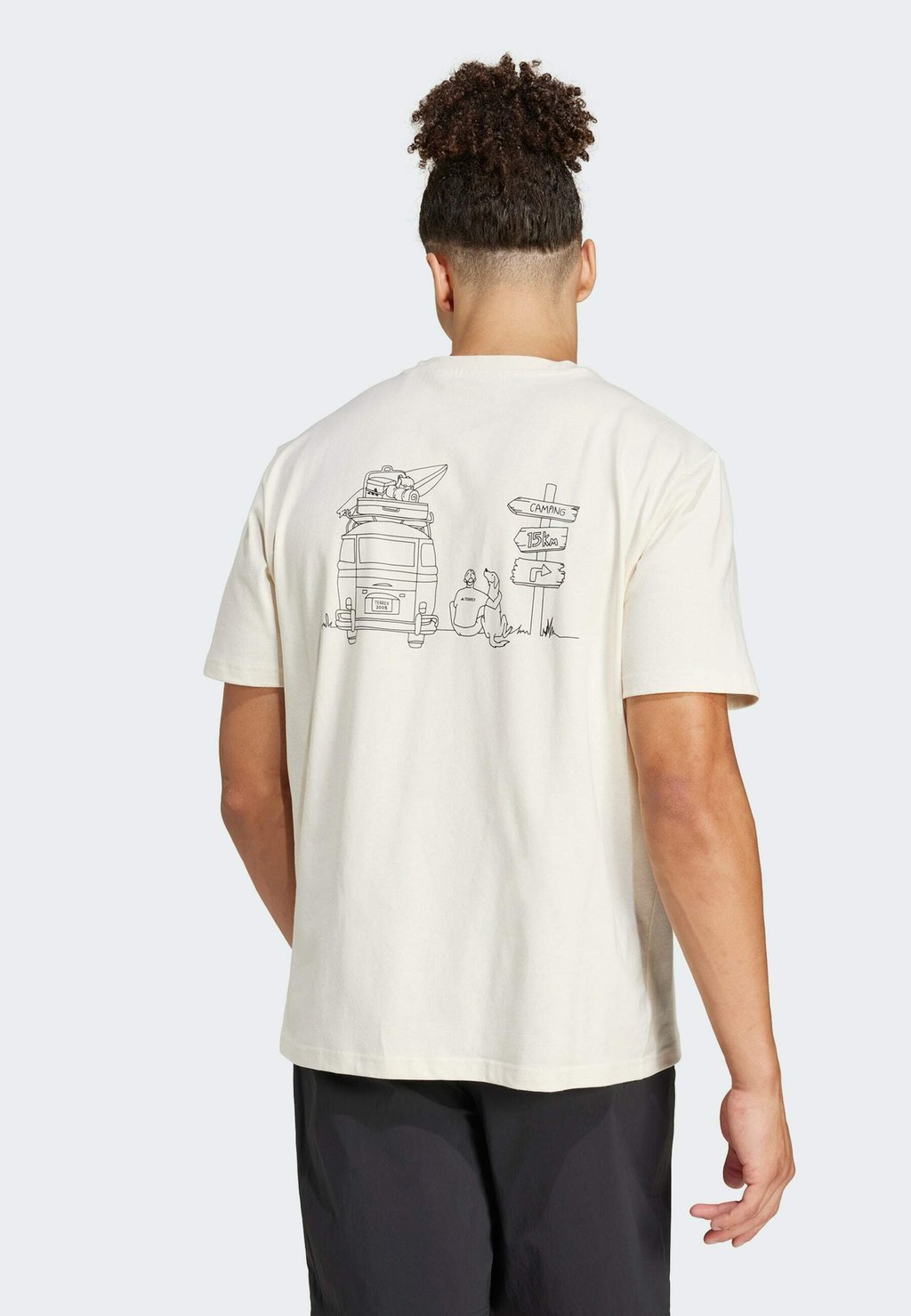 

Футболка с принтом POLYGIENE GRAPHIC Adidas Sportswear, белый