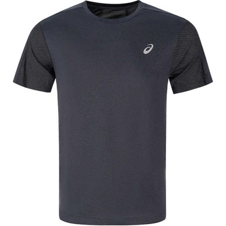 

ASICS Мужская футболка для бега Men's Black, Черный, ASICS Мужская футболка для бега Men's Black