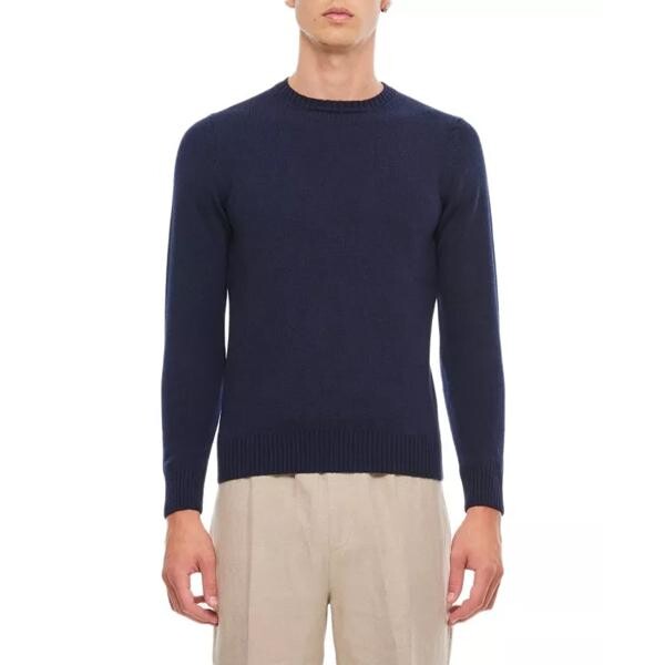 

Свитер crewneck cashemere sweater Drumohr, синий
