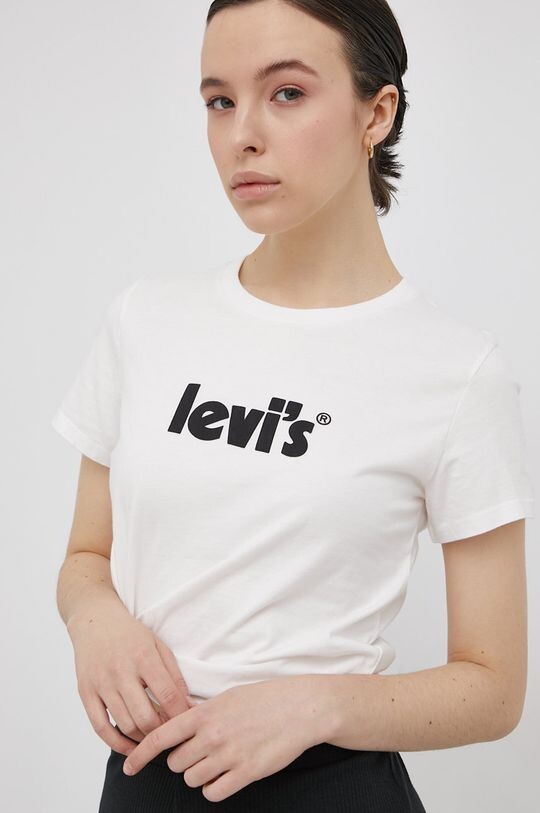 

Хлопковая футболка Levi's, белый