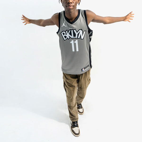 Майка Nike NBA limited Jersey SW Fan Edition 2019-2020 Season Brooklyn Nets Kyrie Irving 11 Gray, серый — фото 3