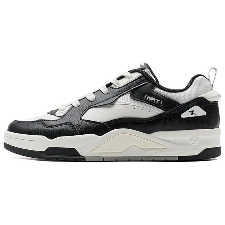 

XTEP Новые легкие нескользящие износостойкие низкие кроссовки для скейтбординга мужские черно-белые