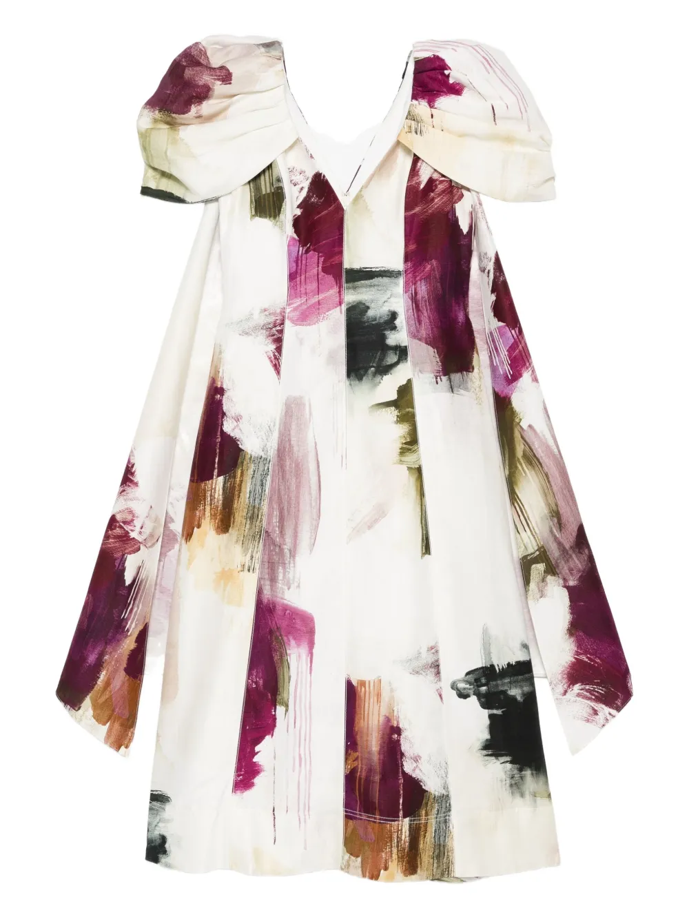 

Платье миди с оборками Bisou Aje, нейтральный