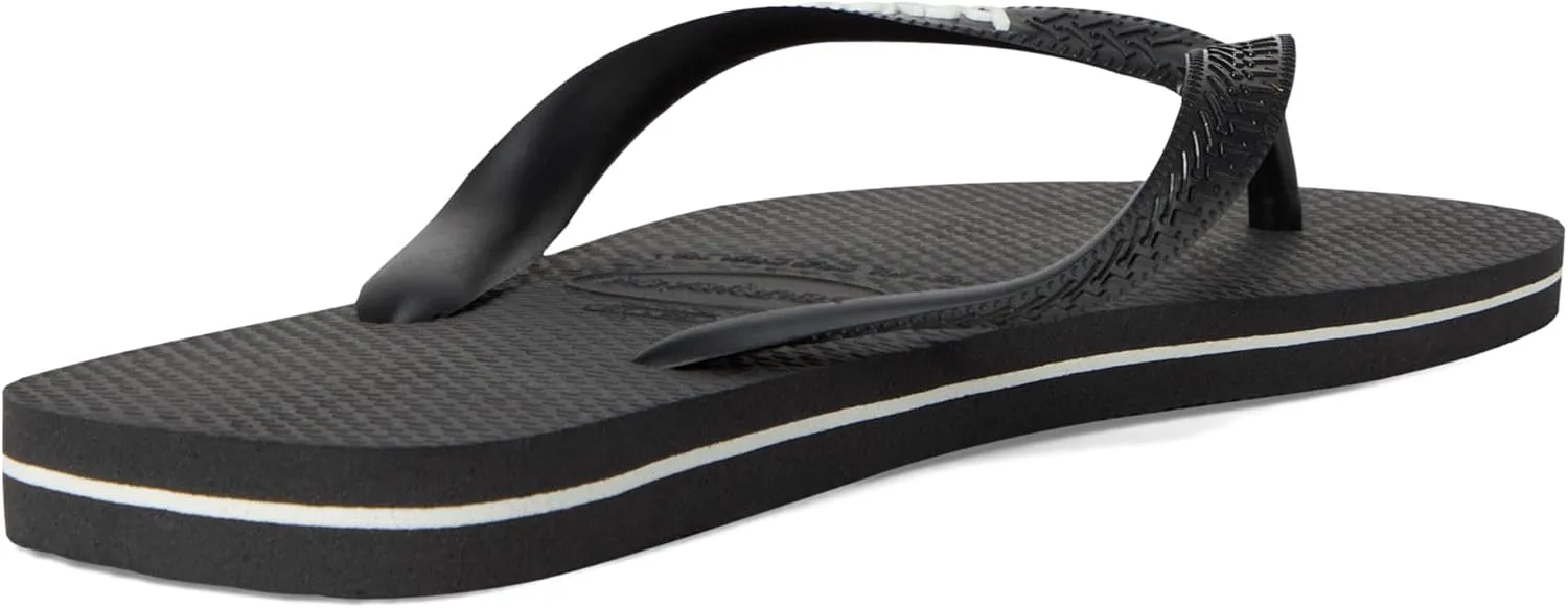 Мужские вьетнамки Havaianas с логотипом Filete, черно-белый — фото 4
