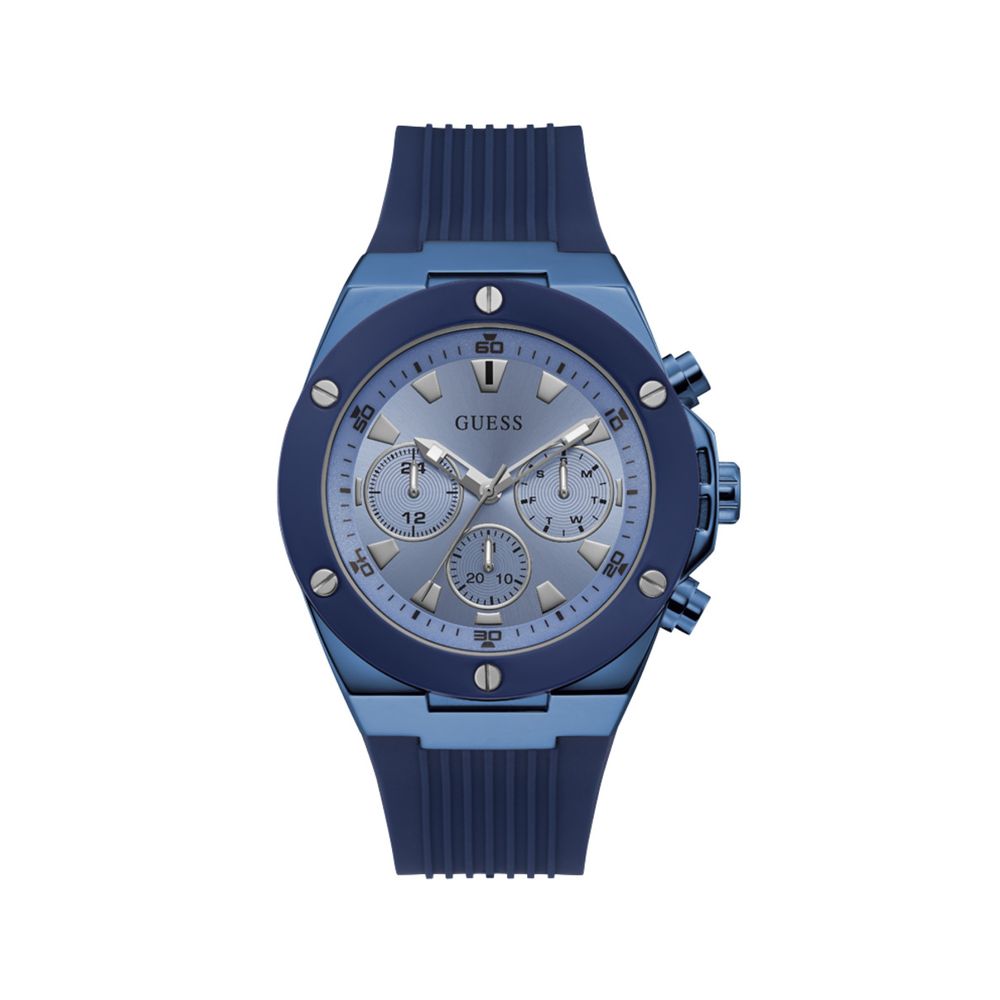 

Синие силиконовые часы GUESS