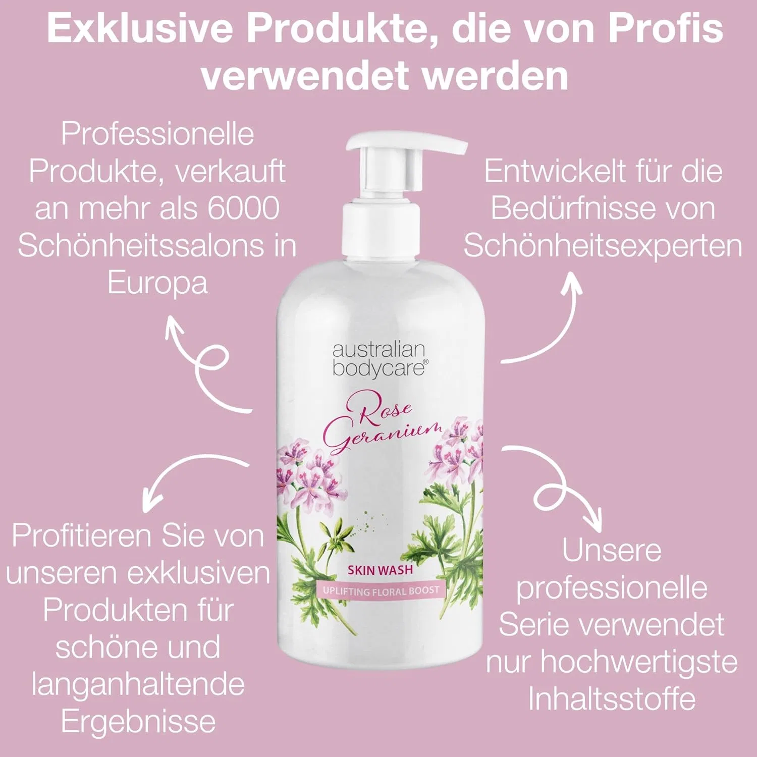 Гель для душа Australian Bodycare Skin Wash Professional с маслом чайного дерева и розой, 500 мл Australian Bodycare — фото 3