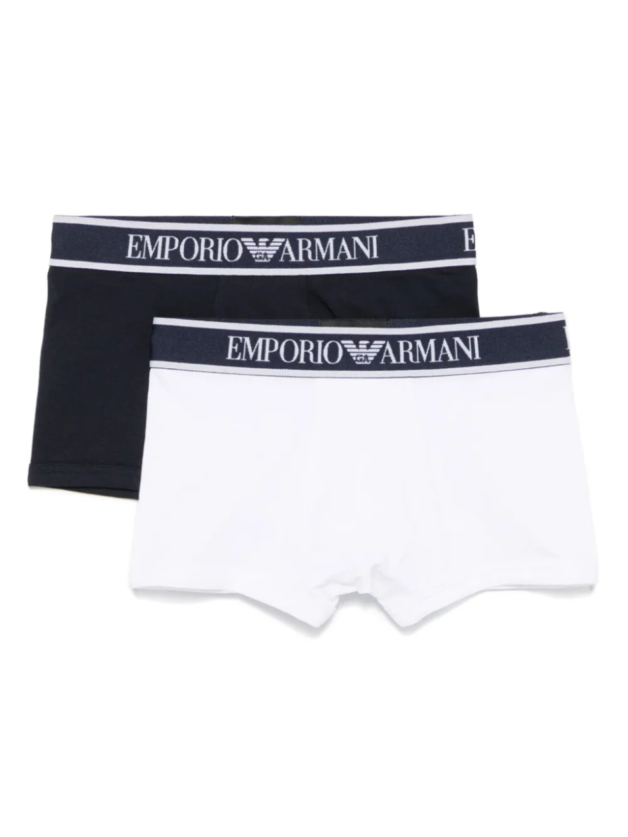 

Emporio Armani Kids комплект из двух трусов-брифов с логотипом, синий