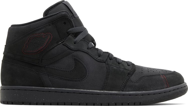 

Кроссовки Air Jordan 1 Mid SE Craft 'Dark Smoke Red', черный