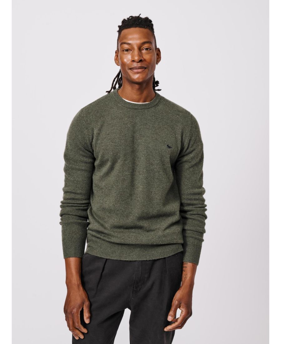 

Мужской свитер Westbourne с круглым вырезом Aubin, Dark khaki