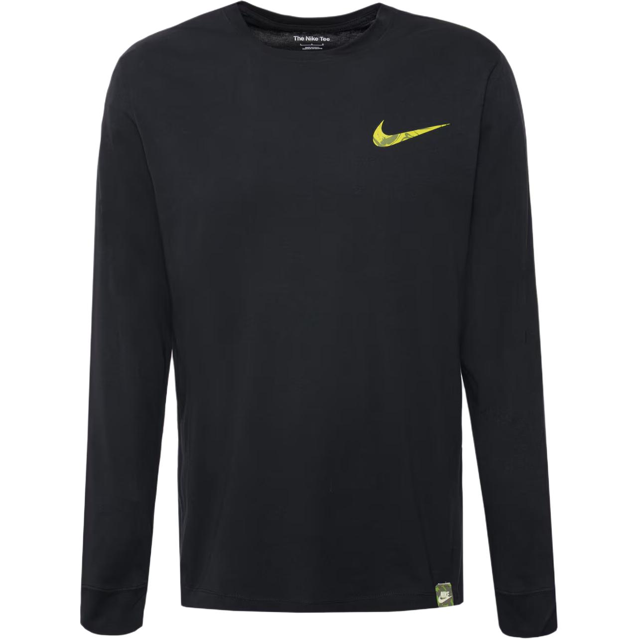 Спортивная футболка с длинным рукавом Nike, черный — фото 2