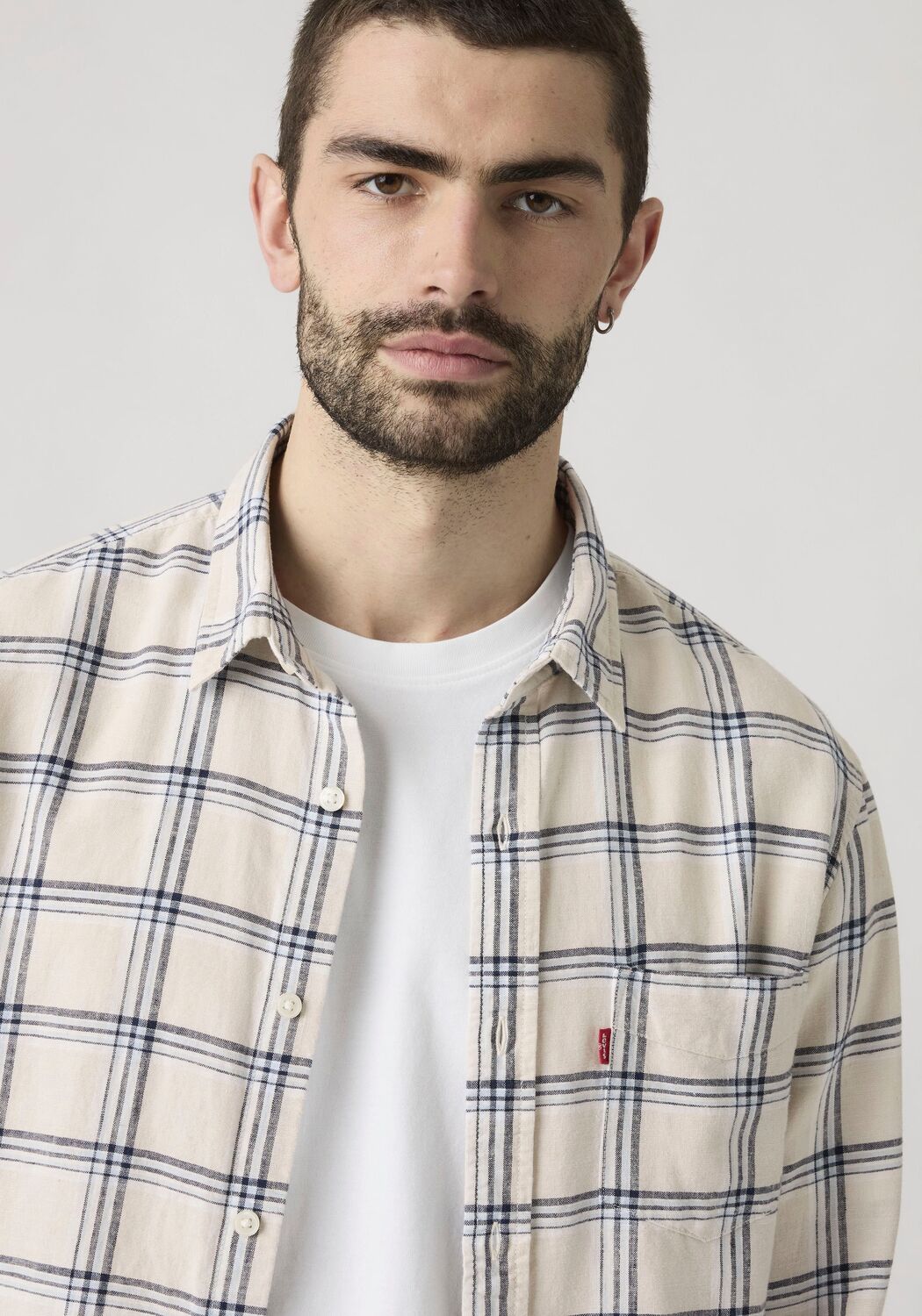 LEVI'S  Рубашка на пуговицах Regular fit 'Sunset' в бежевом цвете — фото 4
