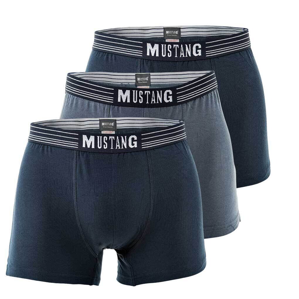 

Боксеры Mustang Boxershort 3 шт, цвет Marine/Blau/Marine