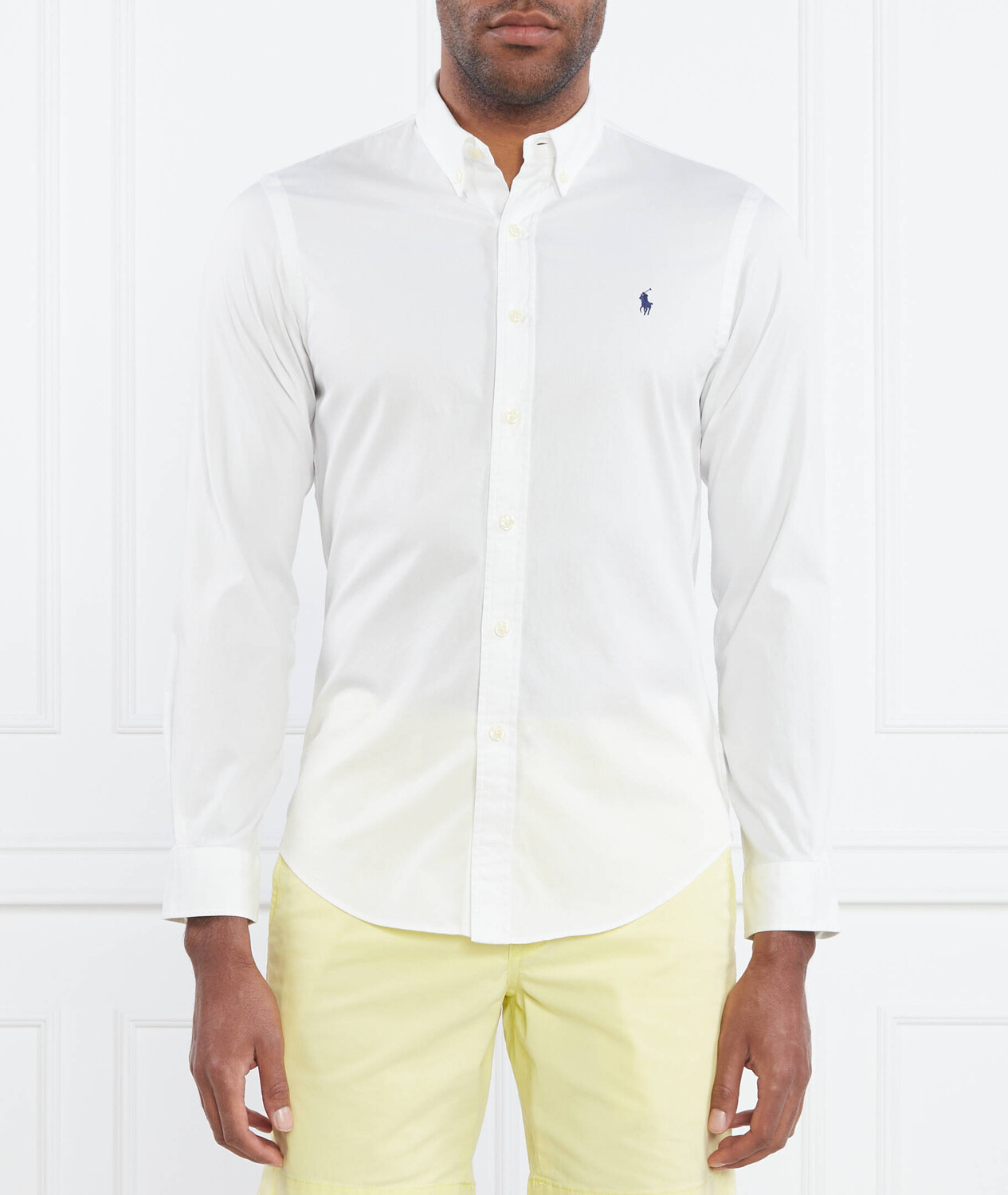 

Рубашка POLO RALPH LAUREN Slim Fit, белый