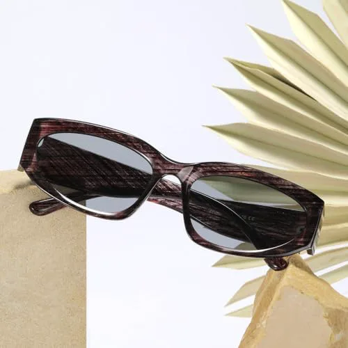 

Модные овальные солнцезащитные очки для женщин 2027 года, маленькие коричневые, сексуальные солнцезащитные очки в винтажном панк-стиле MTZJH, Black Yellow