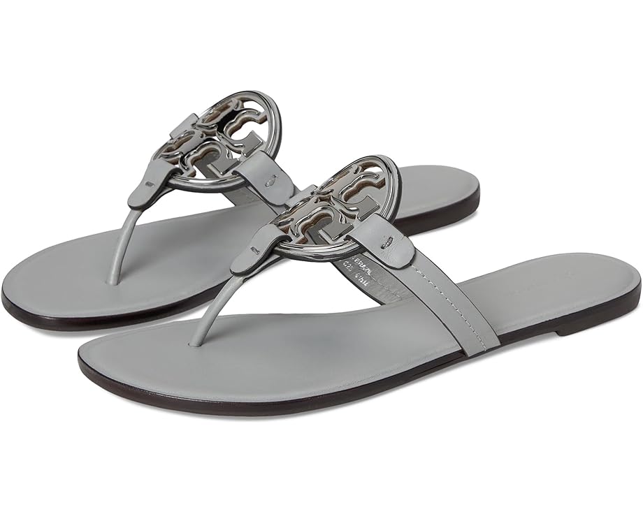 Сандалии Tory Burch Metal Miller, цвет Loutre Gray/Silver