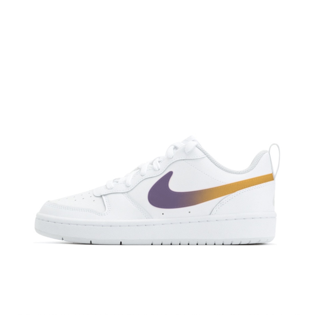 

Кроссовки Nike Court Borough 2 Skateboarding Shoes Women's Low-top White/purple/orange, белый/оранжевый/фиолетовый