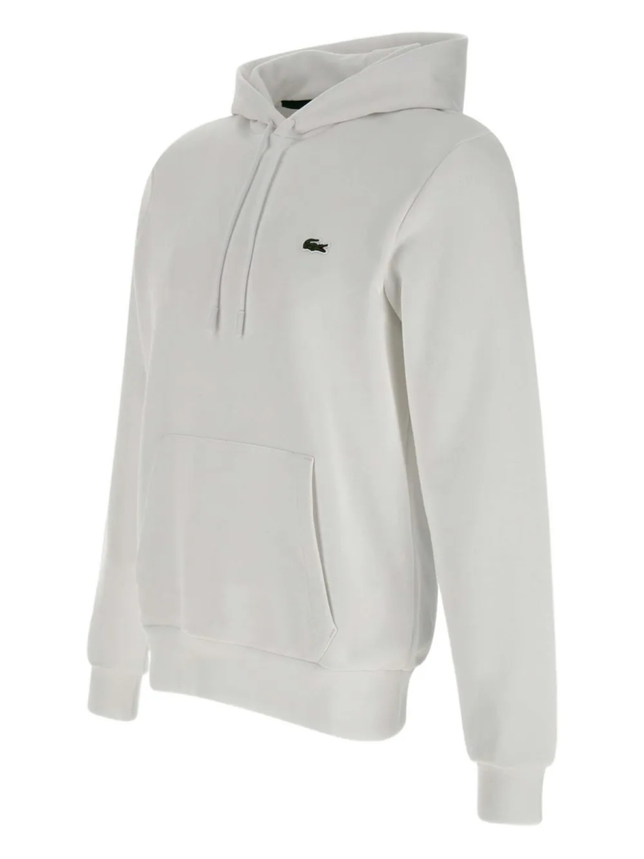 Толстовка с капюшоном из хлопка Lacoste, белый — фото 3