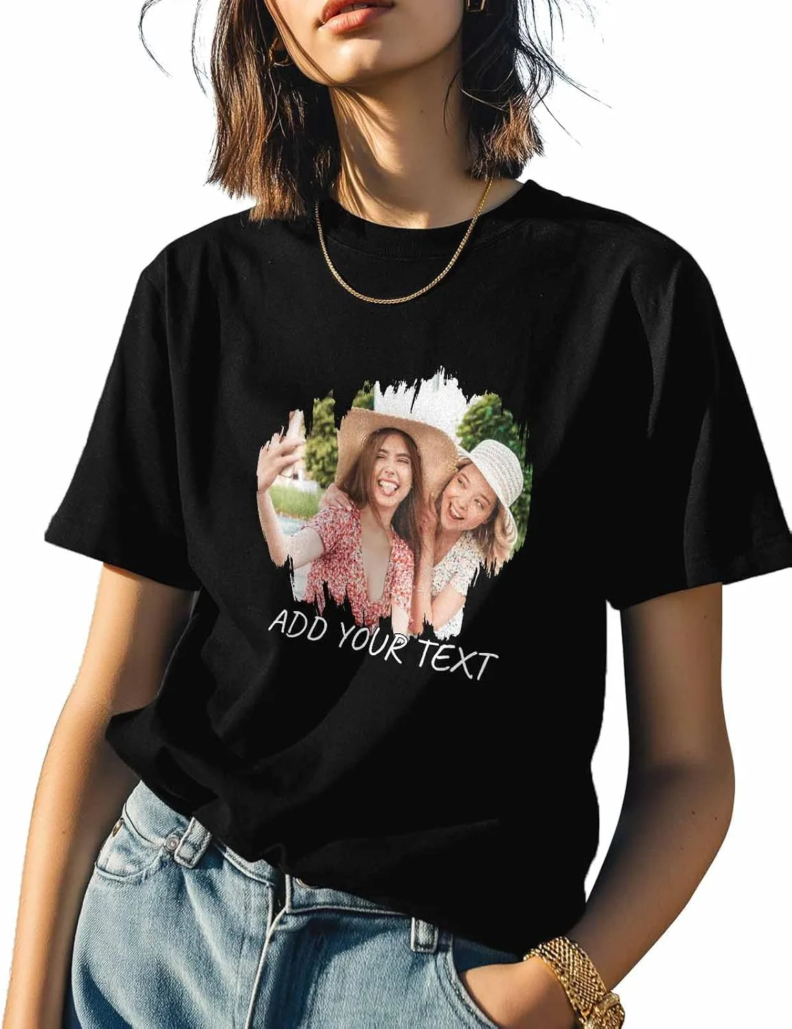 

Футболка с принтом для друзей, черная Kycozurz