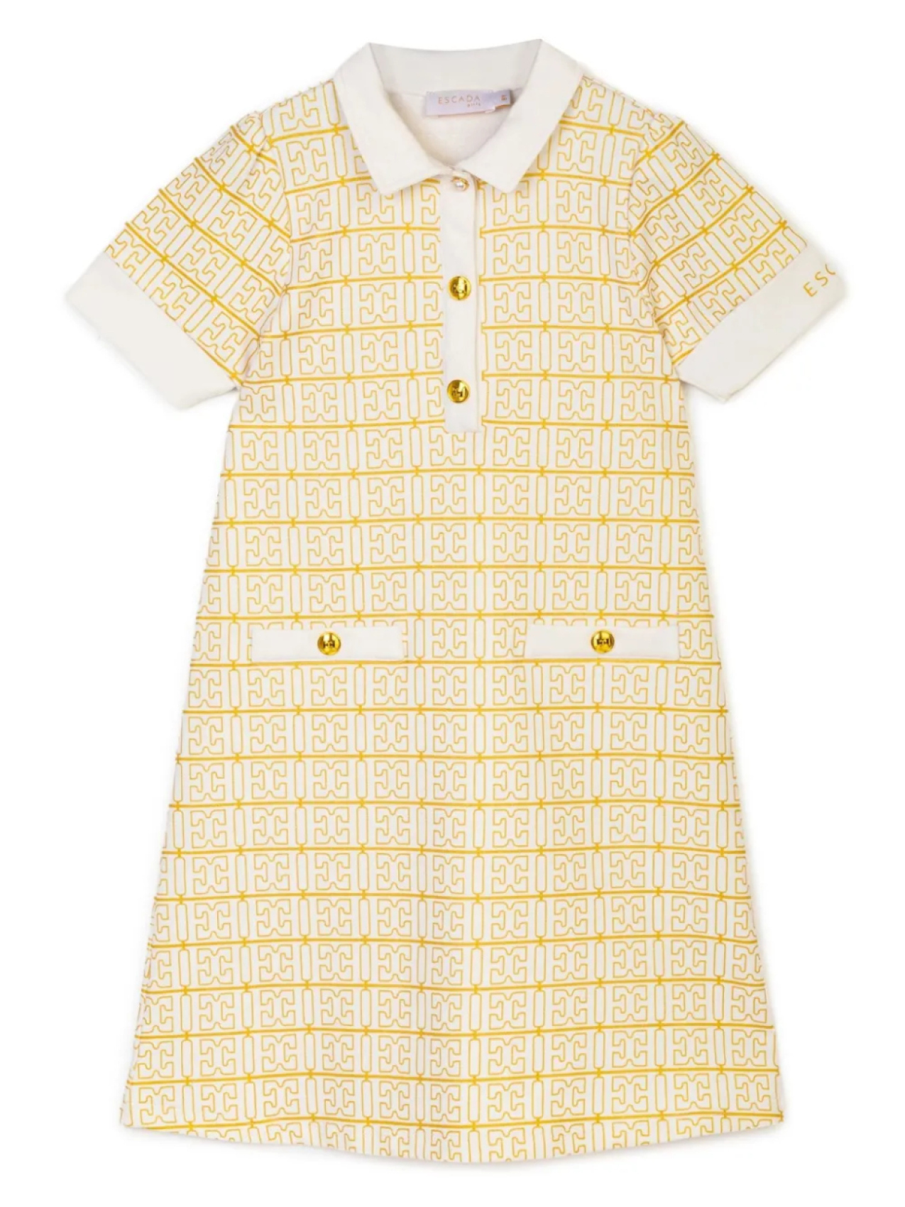 

Платье с логотипом Escada Kids, белый