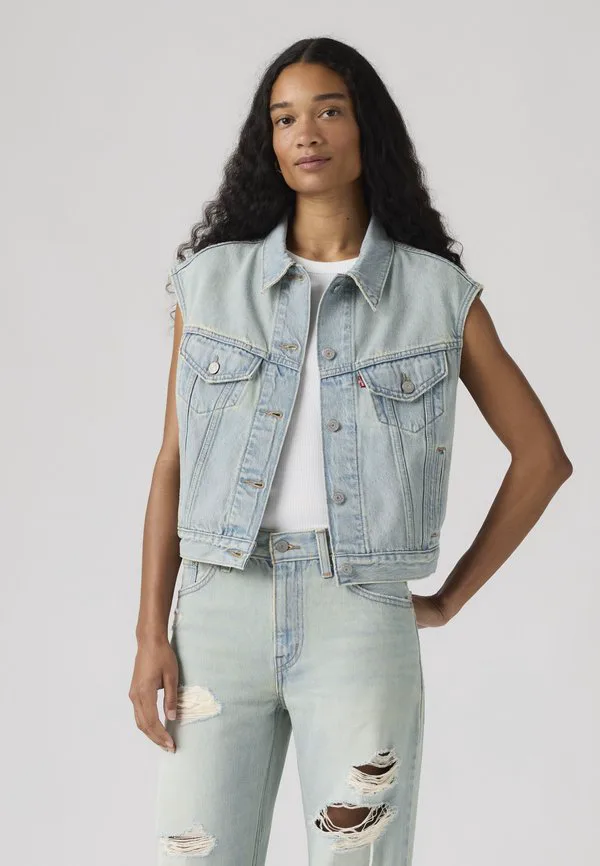 Укороченный жилет в стиле 90-х Levi'S, Que Pasa Trucker — фото 2