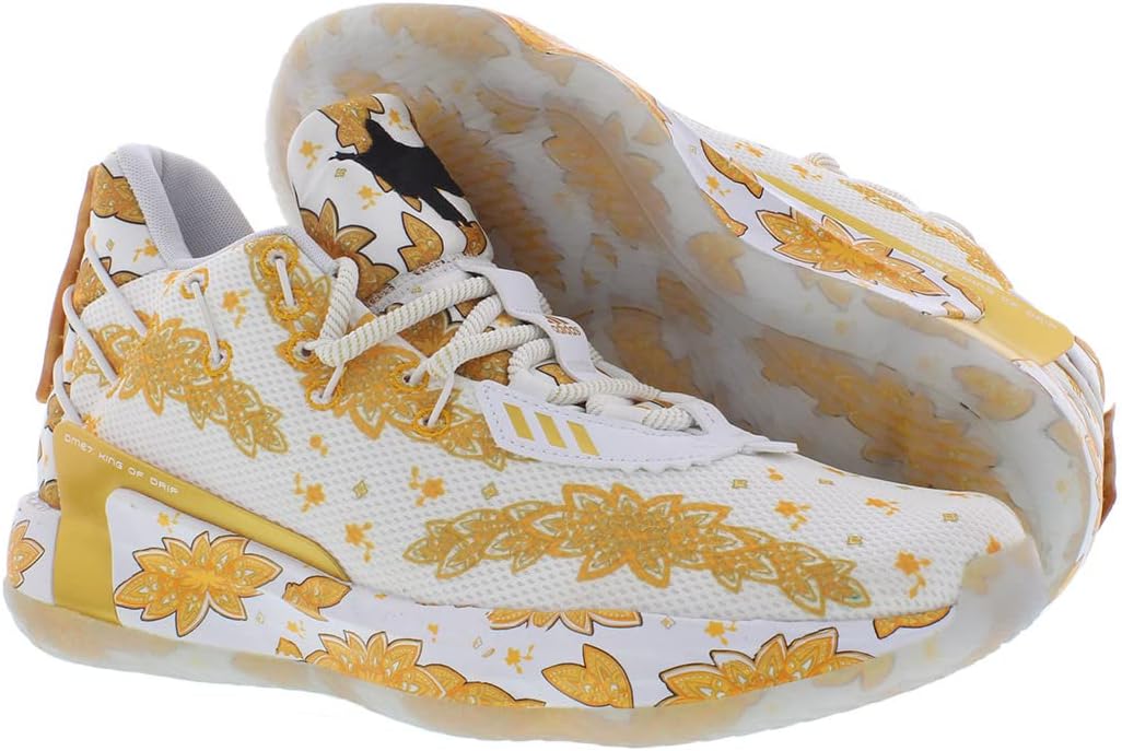 Женские кроссовки Adidas Dame 7, белый/черный/золотой — фото 2