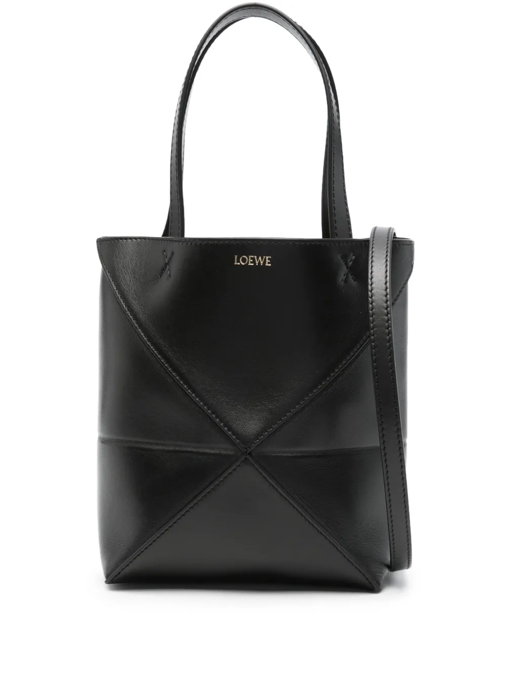 

Сумка-тоут Puzzle Fold размера мини LOEWE, черный