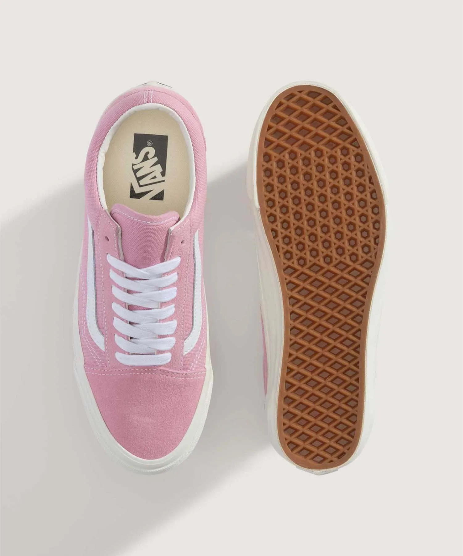 Унисекс кеды из канваса Old Skool Pink Dawn VANS розовые — фото 3