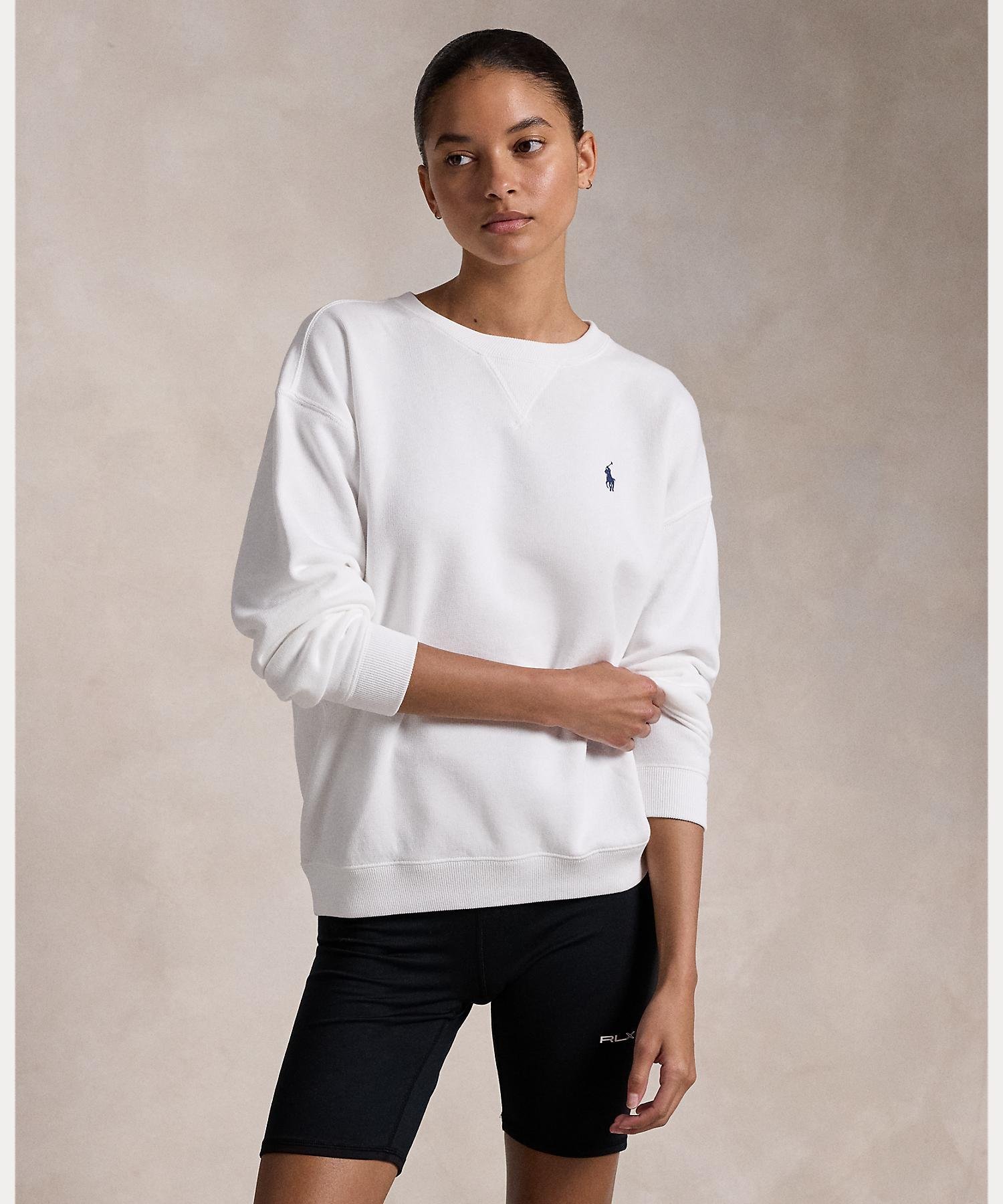 Флисовый пуловер с круглым вырезом Polo Ralph Lauren, 100 White