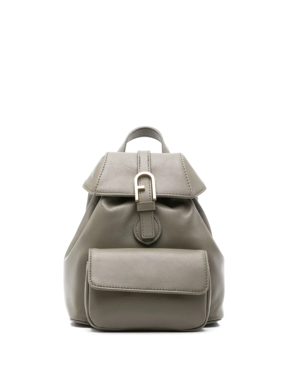

Рюкзак с пряжкой-логотипом Furla, зеленый
