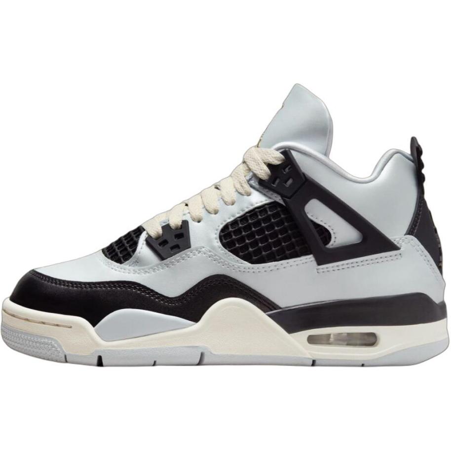 

Кроссовки Air 4 GS "Pure Platinum" Jordan, белый/черный